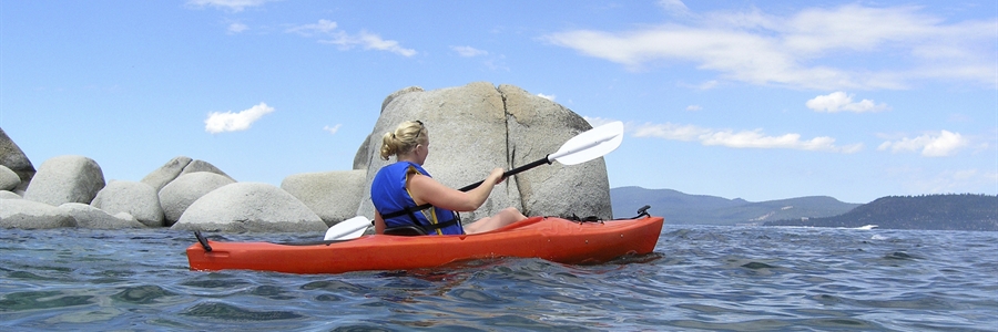 Woman Kayaking